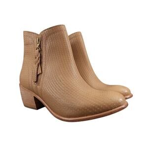 Wolverine Shoes Womens 7.5 Bootie Fashion Classic Textured Leather Brown Artisan